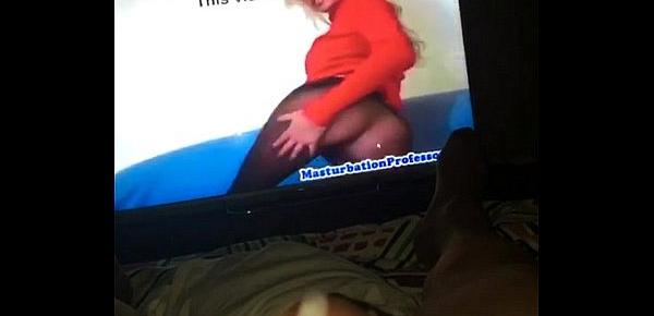  Masturbation in pantyhose watching porn